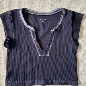 Urban Outfitters Black Crop Top